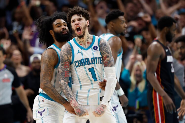 Ball's Layup, Bridges' Block At Buzzer Give Hornets 127-126 Win Over Heat In Play-In